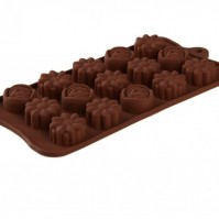Форма для шоколада силикон "Ассорти" 15 ячеек 21,5х10,4х1,5 см