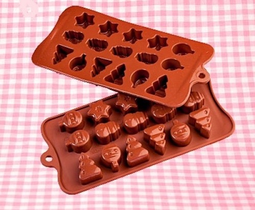 Форма для шоколада силикон "Рождество" 21х0,5 см