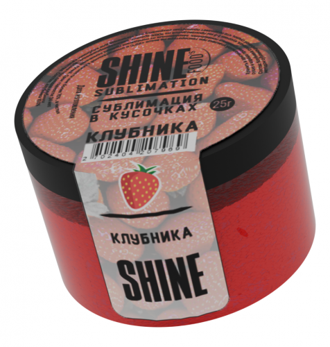 Сублимированная "Shine" Клубника кусочки 1-5 мм (25 гр)