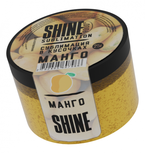 Сублимированная "Shine" Манго кусочки 1-5 мм (25 гр)