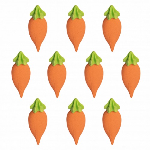 Сахарная фигурка "Морковка" 40х15 мм (40 шт)