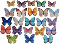 Вафельные "Бабочки" с рисунком (10 шт)