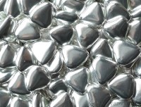 Посыпка шоколадная "Сердечки мини" серебро (50 гр)