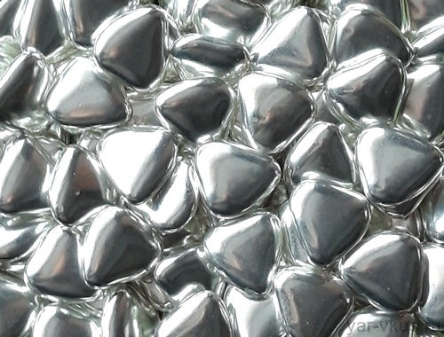 Посыпка шоколадная "Сердечки" серебро (50 гр)