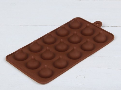 Форма для шоколада и льда силикон "Трюфель" 15 ячеек 20,5х10,5 см