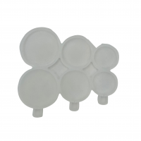 Форма для леденцов силикон "Погремушки круги" 3 ячейки (4,5х3,5х2,5 см)