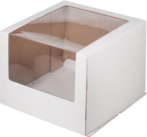 Коробка (увеличенное окно) белая 300х300х220 мм       