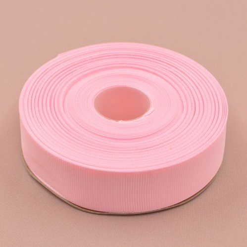 Репсовая лента (розовая) 25 мм (32 м)