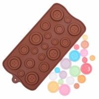 Форма для шоколада силикон "Пуговицы" (20,5х10,5 см)