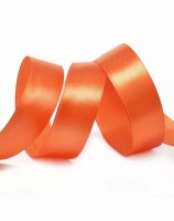 Атласная лента (оранжевая) 25 мм (23 м)