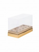 Коробка для кейк-попсов (золото) 240х110х160 мм